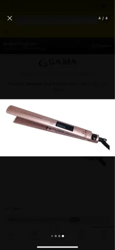 Prancha elegance led keration pro gama Italy cor rosa 