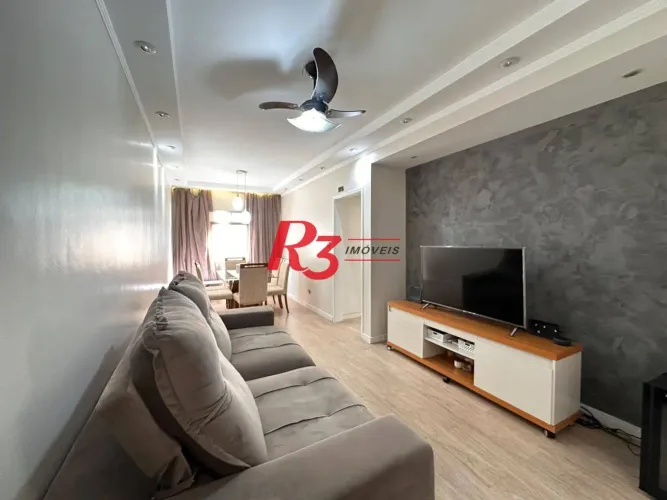 Apartamento com 2 dormitórios à venda, 74 m² por R$ 565.000,00 - Embaré - Santos/SP