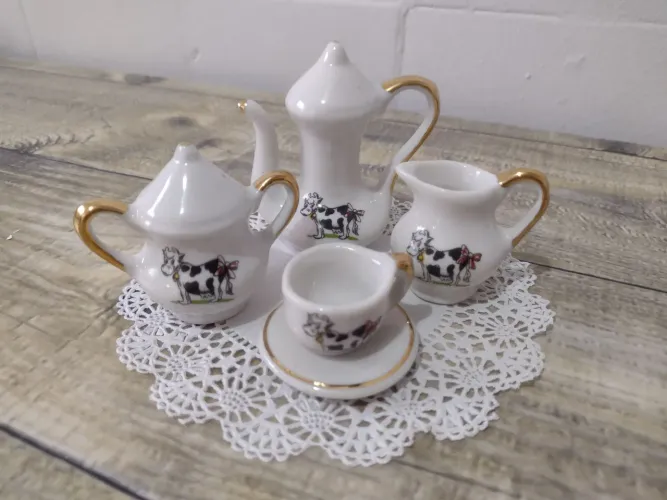 Kit Chá em porcelana - Miniatura