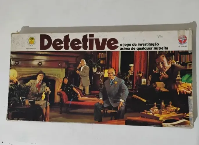 Jogo de tabuleiro antigo da Estrela Detetive anos 70