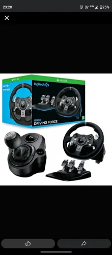 Kit completo Volante G923 /Px Xbox+ câmbio Logitech original