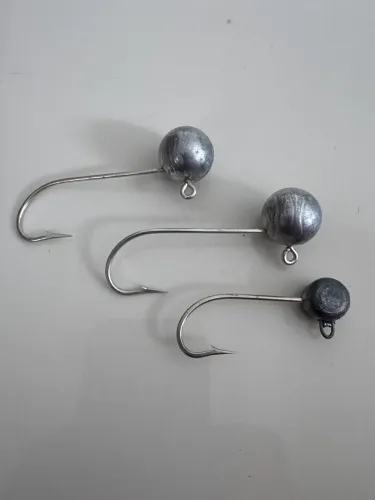 Kit Anzol Jig Head Cabeça De Chumbo Para Iscas Soft