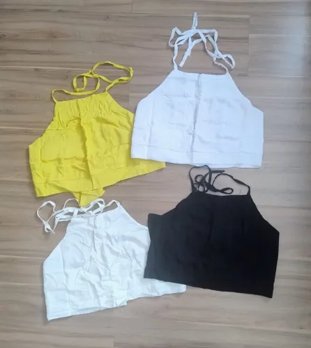 Vendo cropped frente única diversas estampas e lisos
