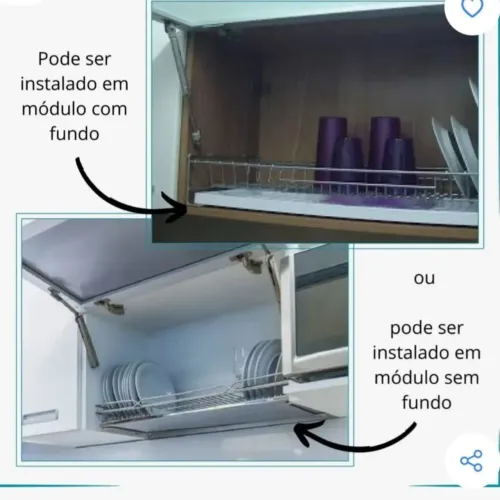 Escorredor de armário inox