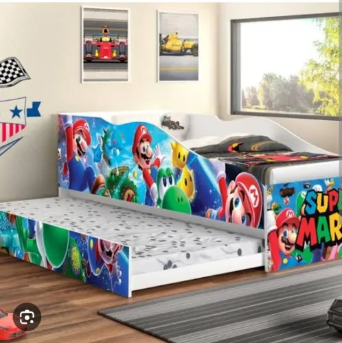 Cama Mario Bross Solteiro 