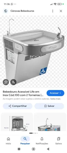 Bebedouro acessível 