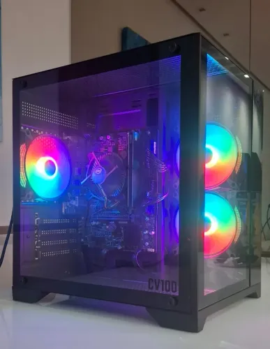 CPU semi-gamer 10ª geração SSD gabinete aquário