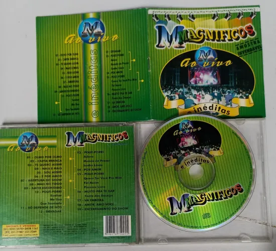 Cd banda Magníficos só vivo 