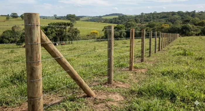 CERCA DE ARAME FARPADO _ INSTALADO