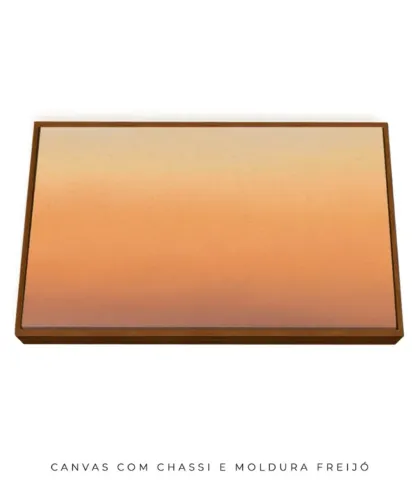 QUADRO DECORATIVO DEGRADE SUNSET LARANJA HORIZONTAL - 90x120cm - PRONTA ENTREGA
