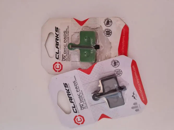 2 pares pastilha freio Clarks compatível shimano