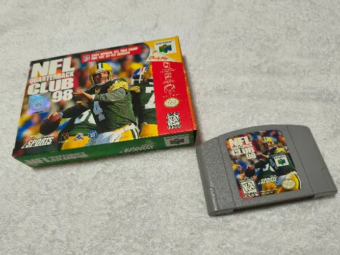 NFL Quarterback Club 98 (Nintendo 64) Caixa e cartucho