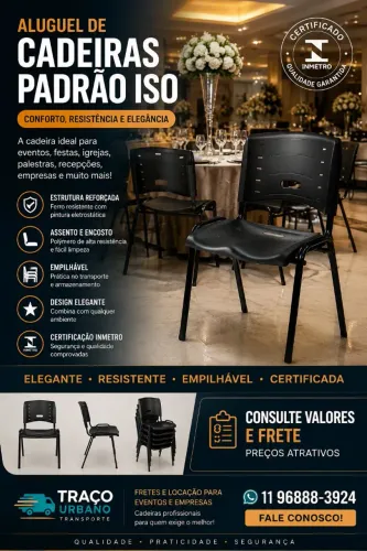 Aluguel Cadeira alto padrão para eventos, festas, igrejas