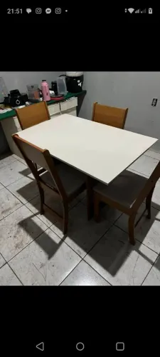 Mesa Karla 4 Cadeiras Na Promoção/Entrega É Montagem Disponível