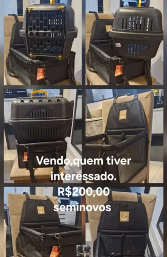 Bolsa de Transporte para Pet + Caixa de Transporte