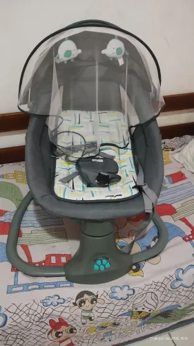 Cadeirinha de Descanso Mastela Automática - Musical Techno até 18kg