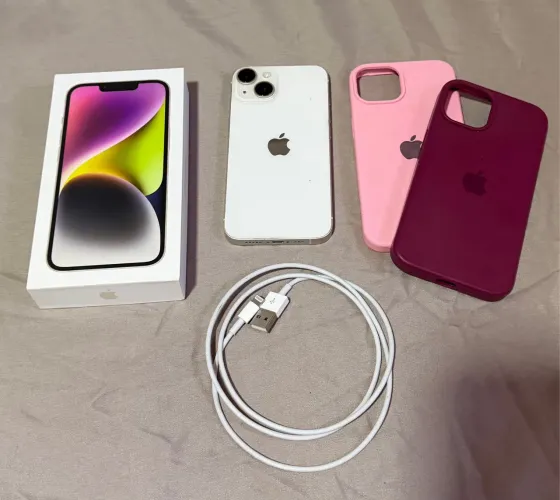 Iphone 14 128GB (branco) - versão nacional chip fisico