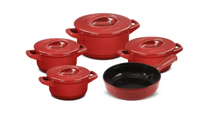 Conjunto Panelas de Cerâmica Ceraflame Pomodoro, 5 Peças | Duo+ Smart