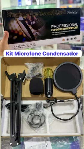 Microfone Profissional para Iniciantes | Kit Completo para YouTube, TikTok e Live