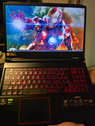 Notebook Acer Nitro 5 Ryzen 7 32gb 512gb Gtx 1650 Ti Preto