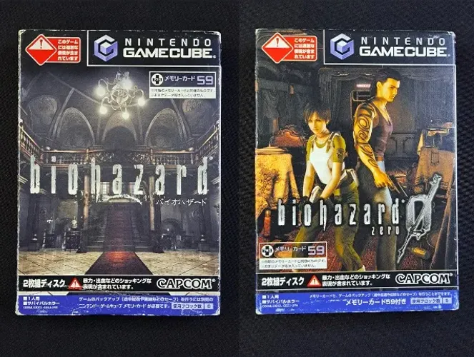 Biohazard / Resident Evil 0 e 1 Remake Japonês - Nintendo Gamecube. Completos