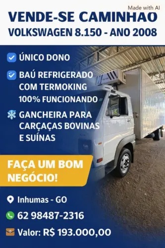 Caminhão 8-150 08/08 único dono