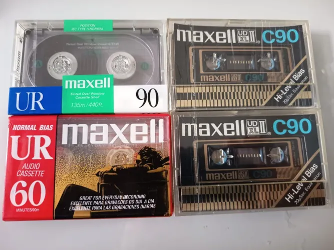 Fita cassete Maxell novas e Lacradas