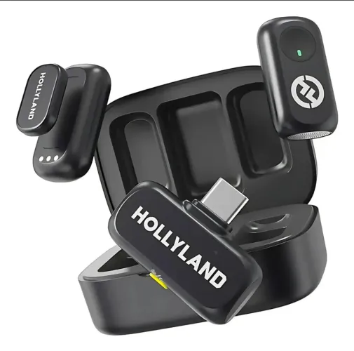 Microfone Hollyland Lark A1 Duo Usb-c cor Preto