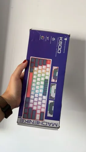 Teclado Mecânico Machenike K500 b61 Com Fio Switch Red Rgb PC Game LACRADO