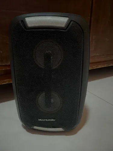 Caixa de Som Multilaser SP336 200W - Bluetooth + Controle | Rádio FM | LED