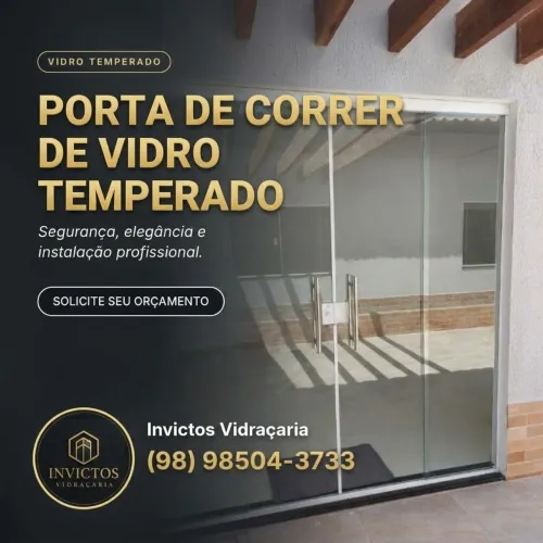 Portas de vidro temperado - até 10x cartão!