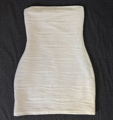 vestido tubinho branco shein p