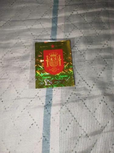 Figurinha Escudo seleção Espanha Original Panini copa do mundo 2022