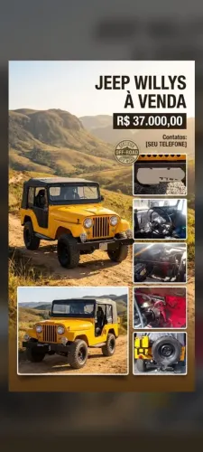 Willys Overland Jeep 2.6 12V Gasolina 2P 1962