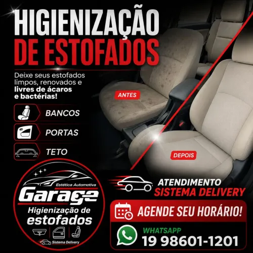 Higienização de Estofados Delivery