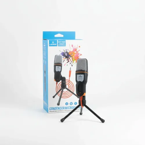Microfone com fio para celular - microfone condensador - entrega grátis