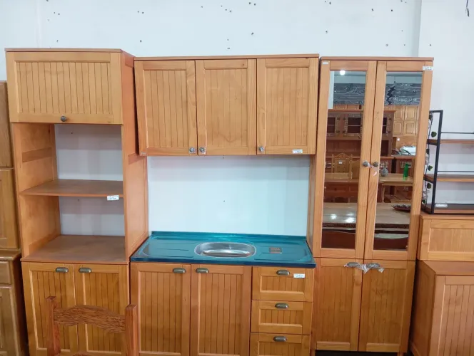 Conjunto lindo pra sua cozinha madeira freijo