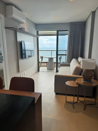 Beach Class 44m², fino acabamento, climatizado, novo, vista mar, 1/4, suíte, mobiliado, va
