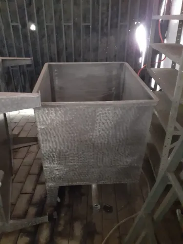 Tanque retangular 500 Litros aço inoxidável