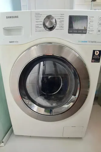 Samsung EcoBubble Lava e Seca, capacidade de 10,1 kg p/ lavagem e 6,0 kg para secagem