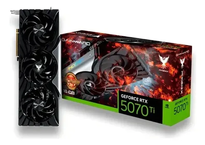 Placa de vídeo Gainward NVDIA GeForce RTX 5070 Ti 16GB Phoenix X - Praticamente nova 