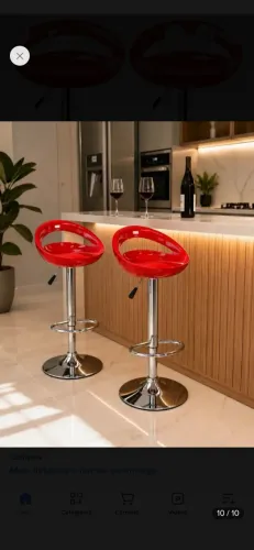 Vendo duas banquetas vermelhas novas na caixa