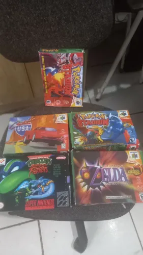 Lote caixas n64 qualidade ótima 