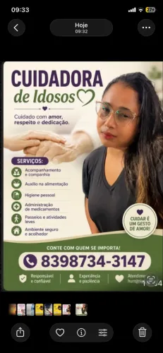Cuidadora de idoso 