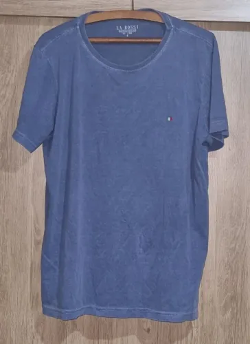 camiseta azul la rossi semi nova