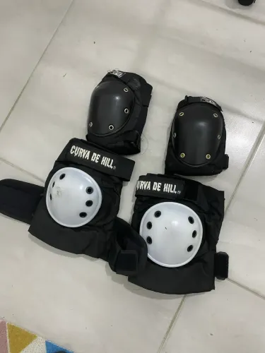 Kit proteção joelheira cotoveleira pro