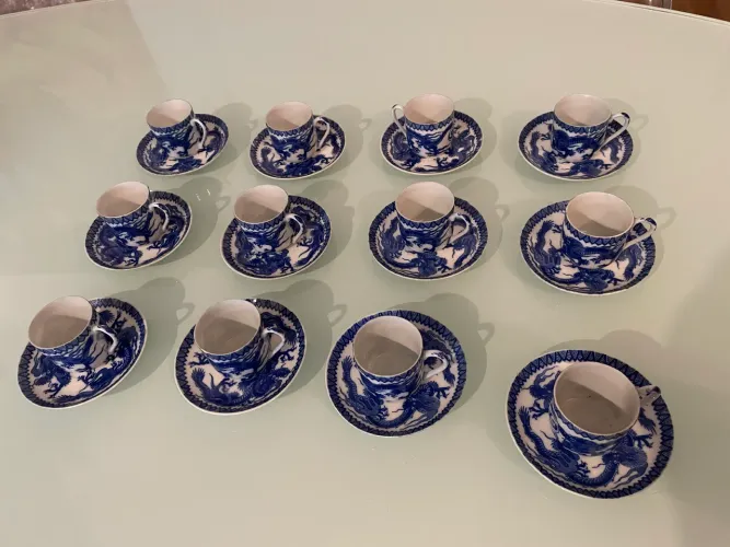 Xícaras de café casca de ovo Japão