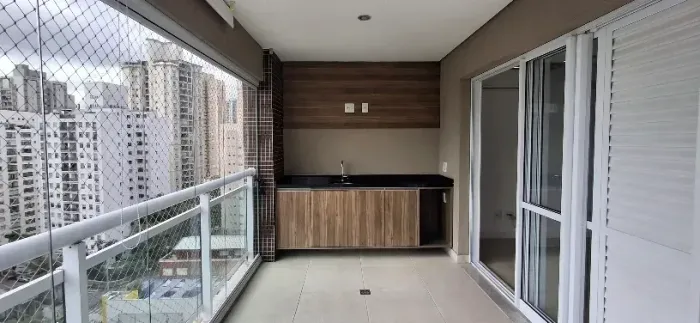 Apartamento para locação no Brooklin, 72 m2, 02 dormitórios, varanda gourmet, 01 vaga, laz