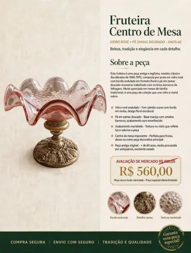 Peça antiga de decoração