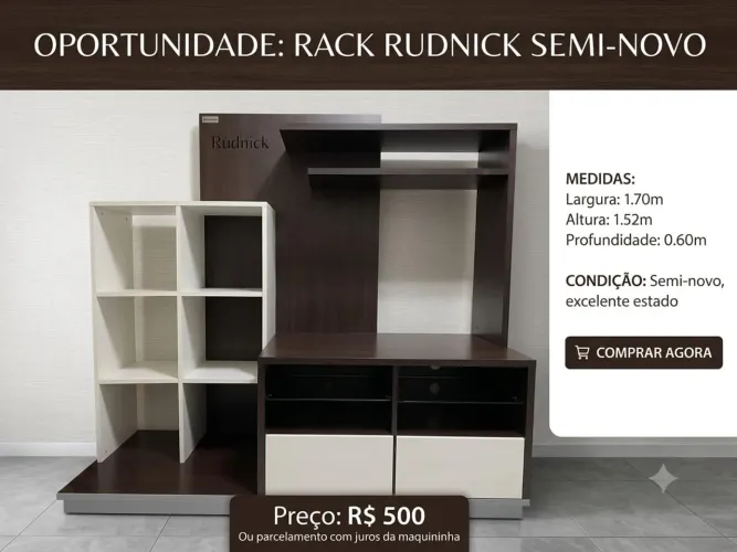 Móvel de sala de estar Rudnik - semi novo
